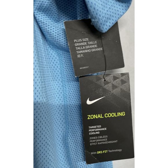 NEW Womens 3X Plus Size NIKE Zonal Cooling Relay Running Top 844845-010 Blue - Picture 5 of 8
